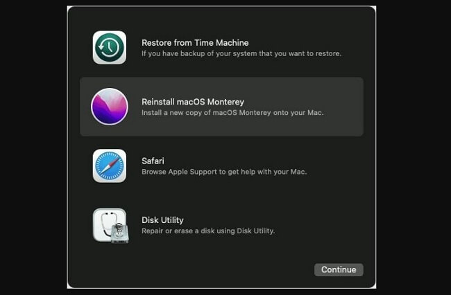 macOS Recovery durchführen