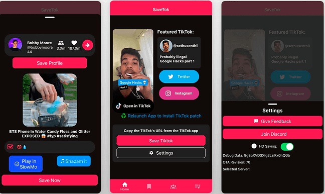 Speichern Sie TikTok-Videos mit SaveTok
