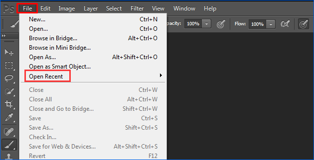 recuperare file Photoshop non salvati