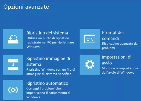 impostazione avanzate