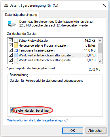 Alle Wiederherstellungspunkte ausschließlich des letzten löschen