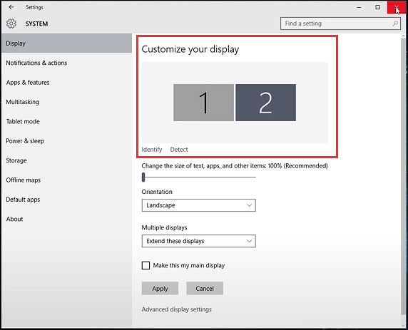 Cambia le impostazioni del display
