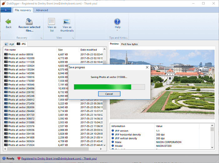 Diskdigger-Videowiederherstellungssoftware