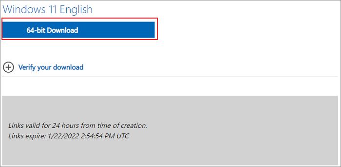 Win11 ISO-Datei 64bit herunterladen