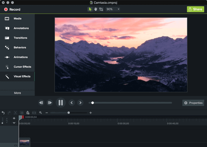 Cattura lo schermo con risoluzione 4K