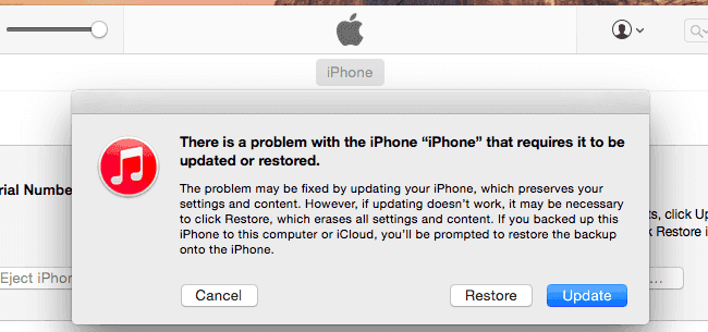 Sblocca il tuo iPhone se hai dimenticato la password utilizzando iTunes