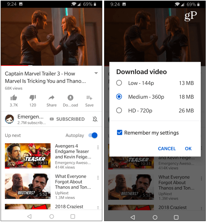 Scarica i video di YouTube