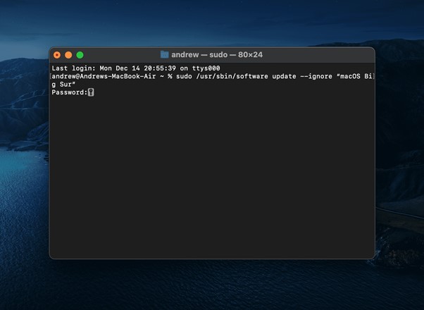 macOS-Update dauerhaft stoppen