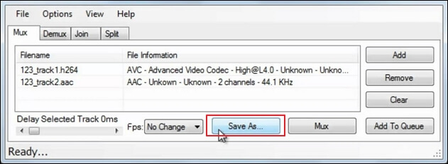 Seleziona l'output del video
