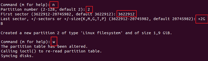 Partition erstellen fdisk - 2