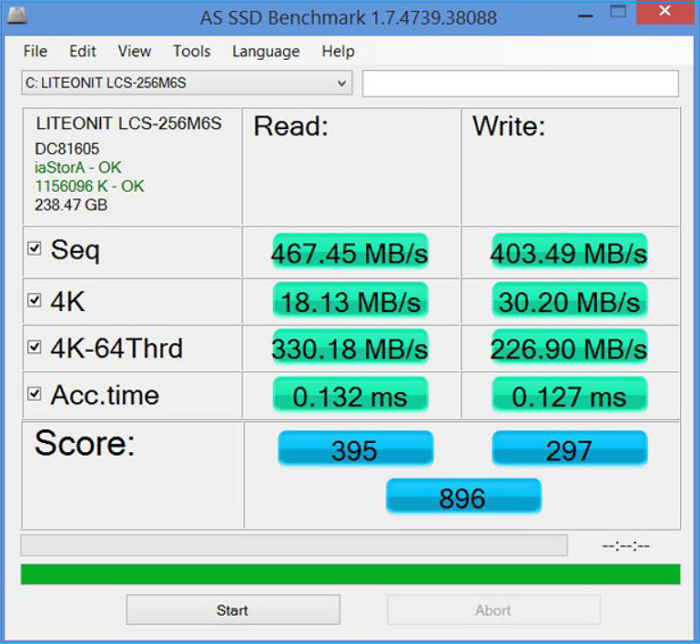 Benchmark AS SSD