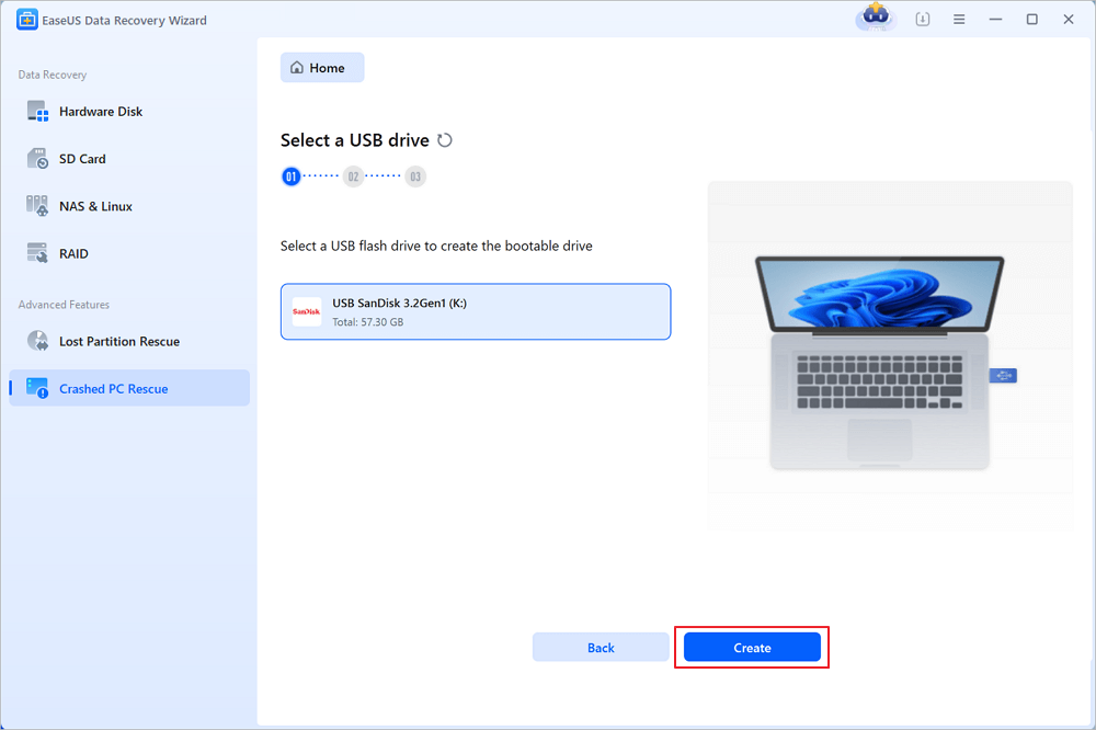 creare USB avviabile