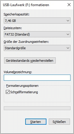 SanDisk SD-Karte in der Datenträgerverwaltung formatieren Schritt 3