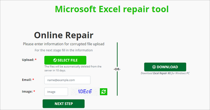Exceldatei online reparieren