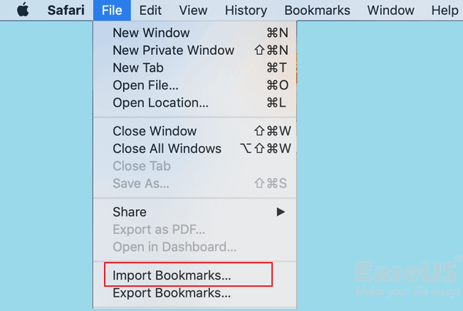 Ripristinare e importare i segnalibri di Safari persi su Safari
