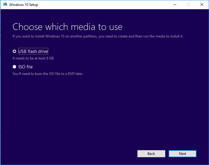 Windows Media Creation Tool ausführen