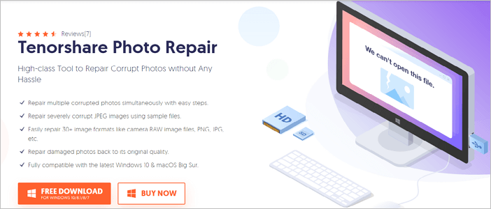 Photot-Reparatursoftware - Tenorshare Photo Repair