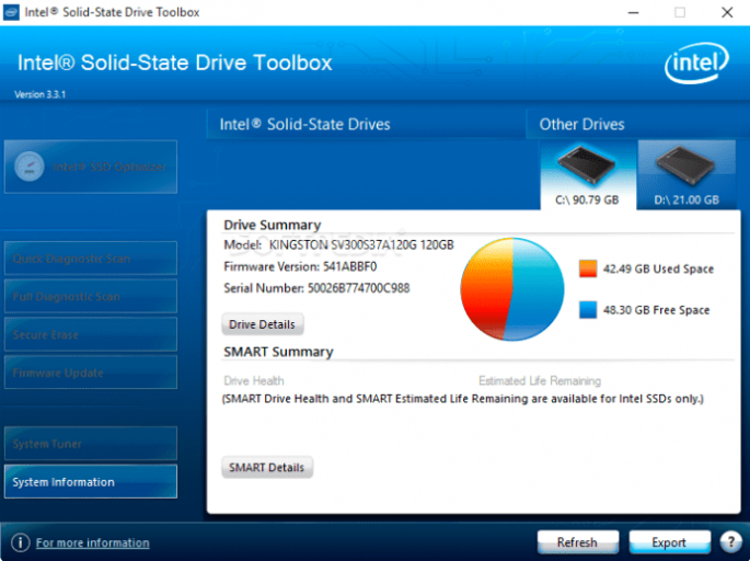 Intel Solid-State Drive Toolbox