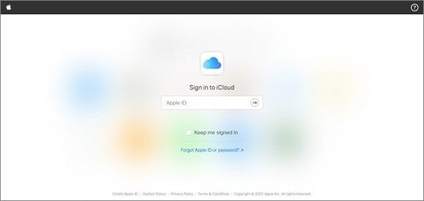 bei icloud anmelden