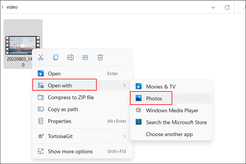 Riproduci MOV su Windows 10