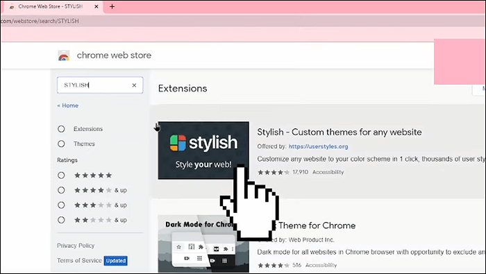 aggiungi elegante a Google Chrome