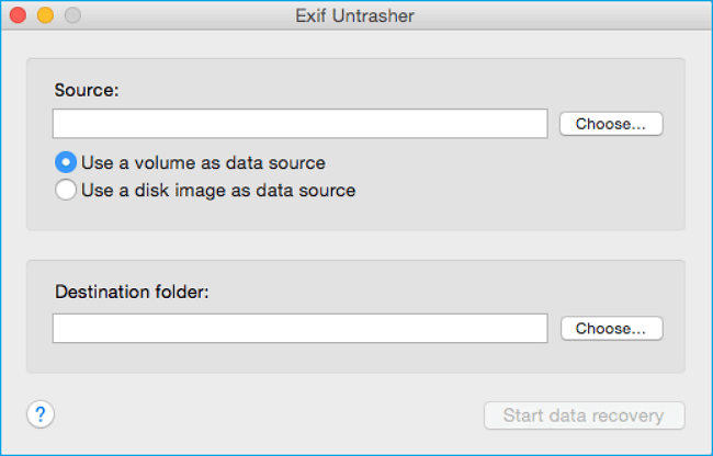 kostenlose Datenrettungssoftware für mac - Exif Untrasher