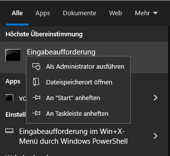 Die Dateien mit der Eingabeaufforderung entschlüsseln