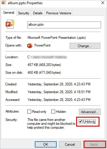 fix powerpoint ha riscontrato un problema con il contenuto sbloccando PPT
