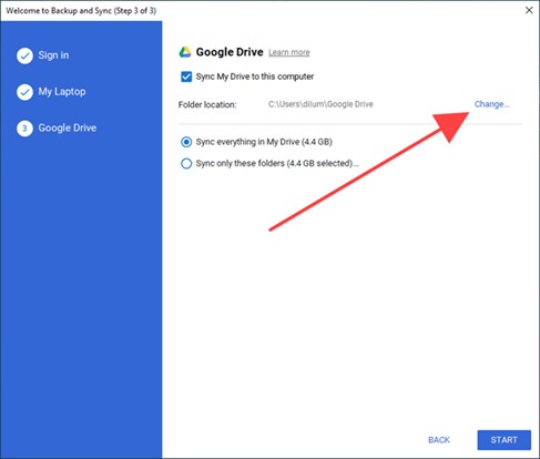 Google Drive synchronisieren