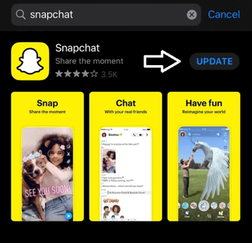 wie man die Snapchat-Kameraqualität repariert - nach Snapchat-Updates suchen