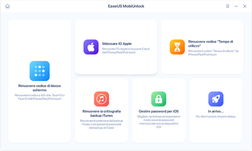 Rimuovi ID Apple - Step 1