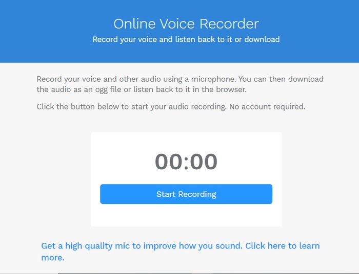 Registratore audio Chrome