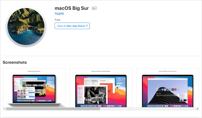 macOS Big Sur aus dem APP Store herunterladen