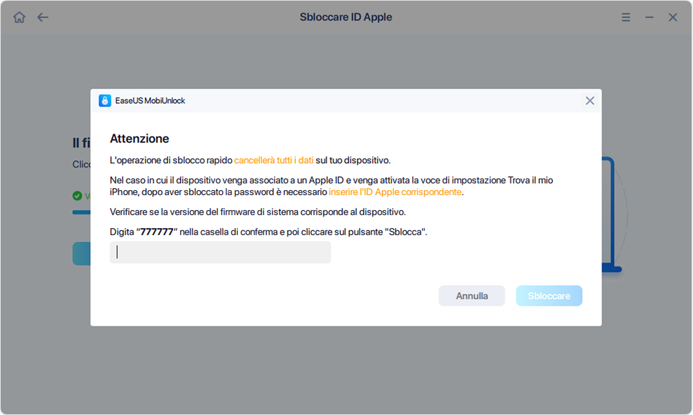 Sbloccare ID Apple - Step 3