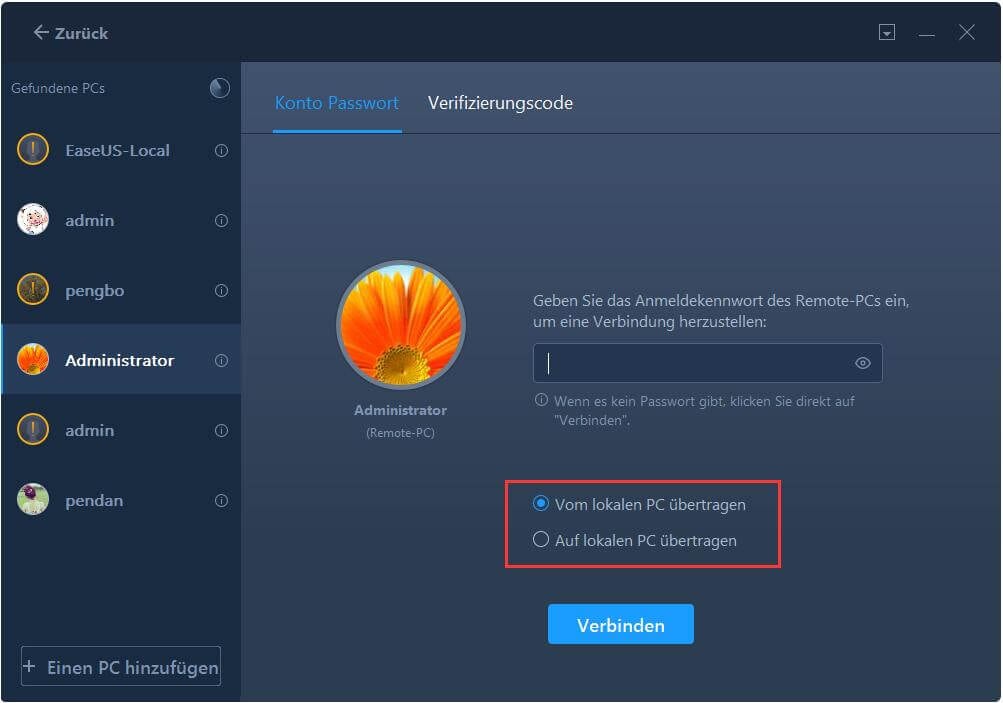 Benutzerkonto von einem PC auf den anderen übertragen - Schritt 2
