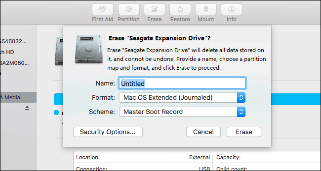SSD auf Mac löschen