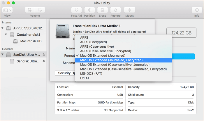 Formattare USB su Mac utilizzando Utility Disco