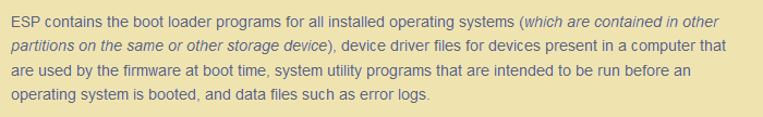 Was ist eine EFI-Partition