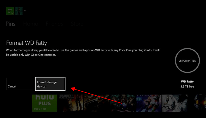 SSD auf der Xbox One formatieren