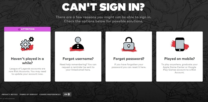 League of Legends ohne Passwort wiederherstellen