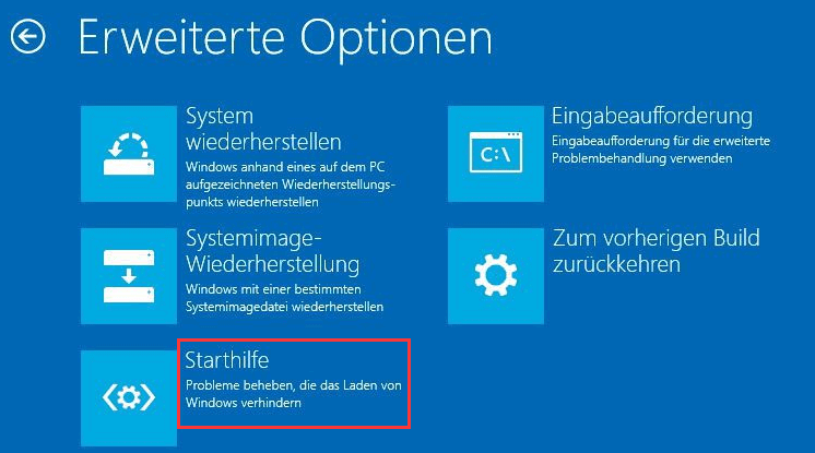 Windows Starthilfe