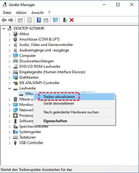 USB-Stick Treiber aktualisieren