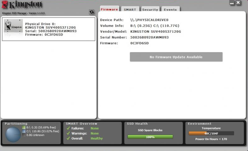 Kingston SSD Manager
