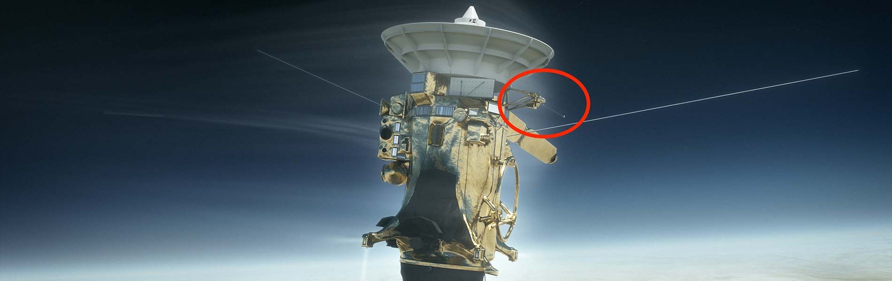 Rymdfarkosten Cassini, som innehöll en svensk del