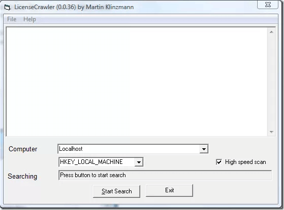 Esegui LicenseCrawler