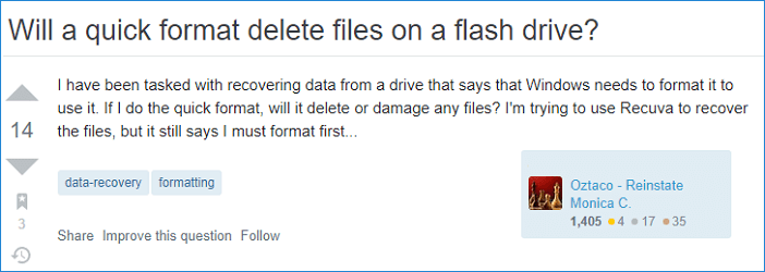 La formattazione cancella tutto sulla tua USB?