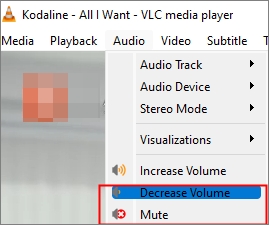 disattivare l'audio dal video