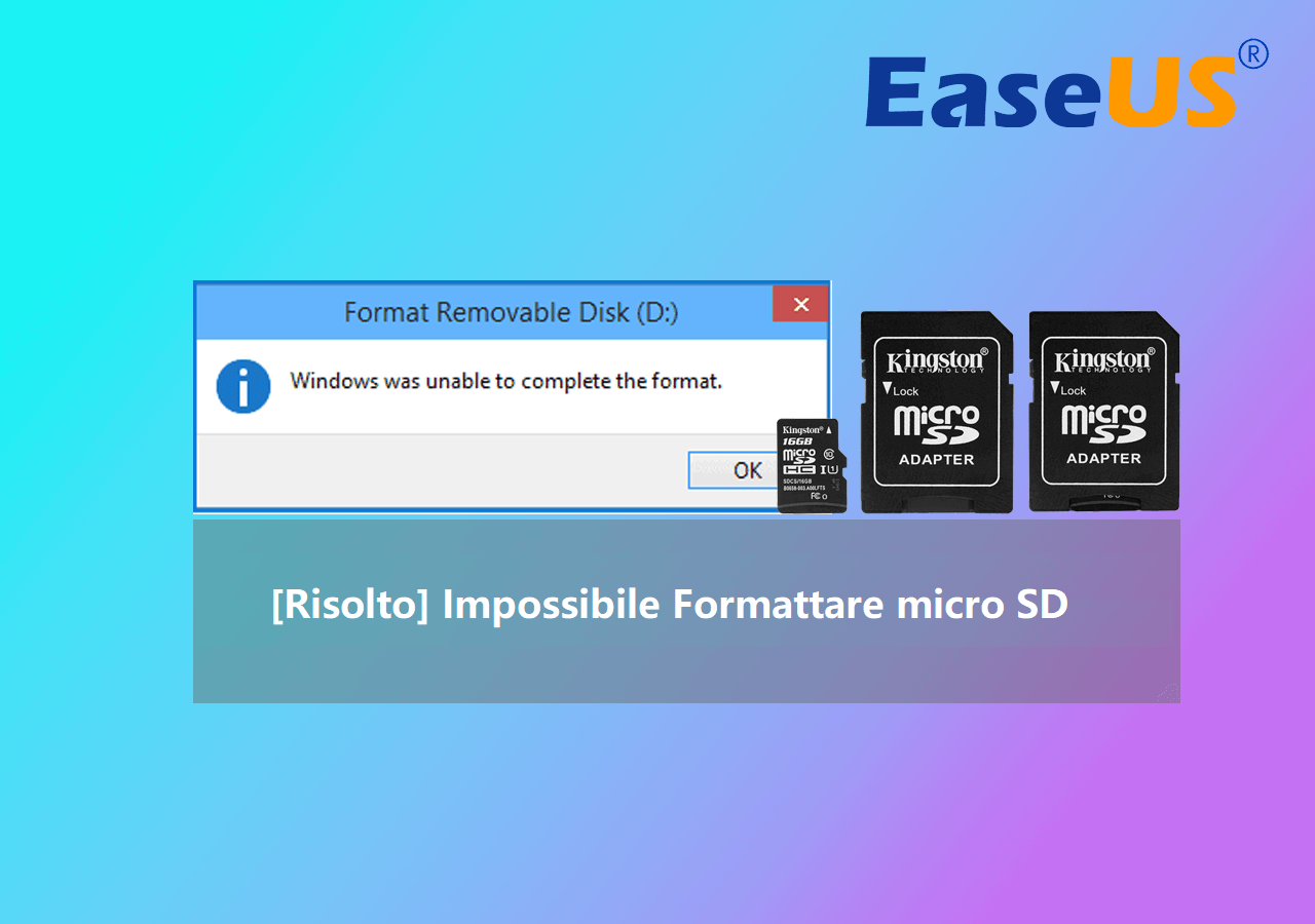 impossibile formattare la scheda sd