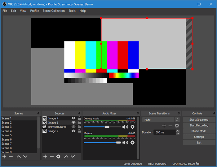 registrare audio del computer con obs
