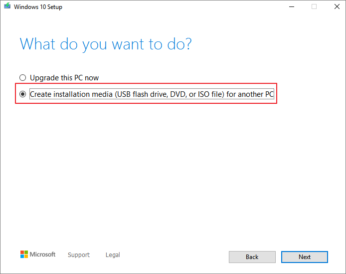 scarica il file iso di windows 10